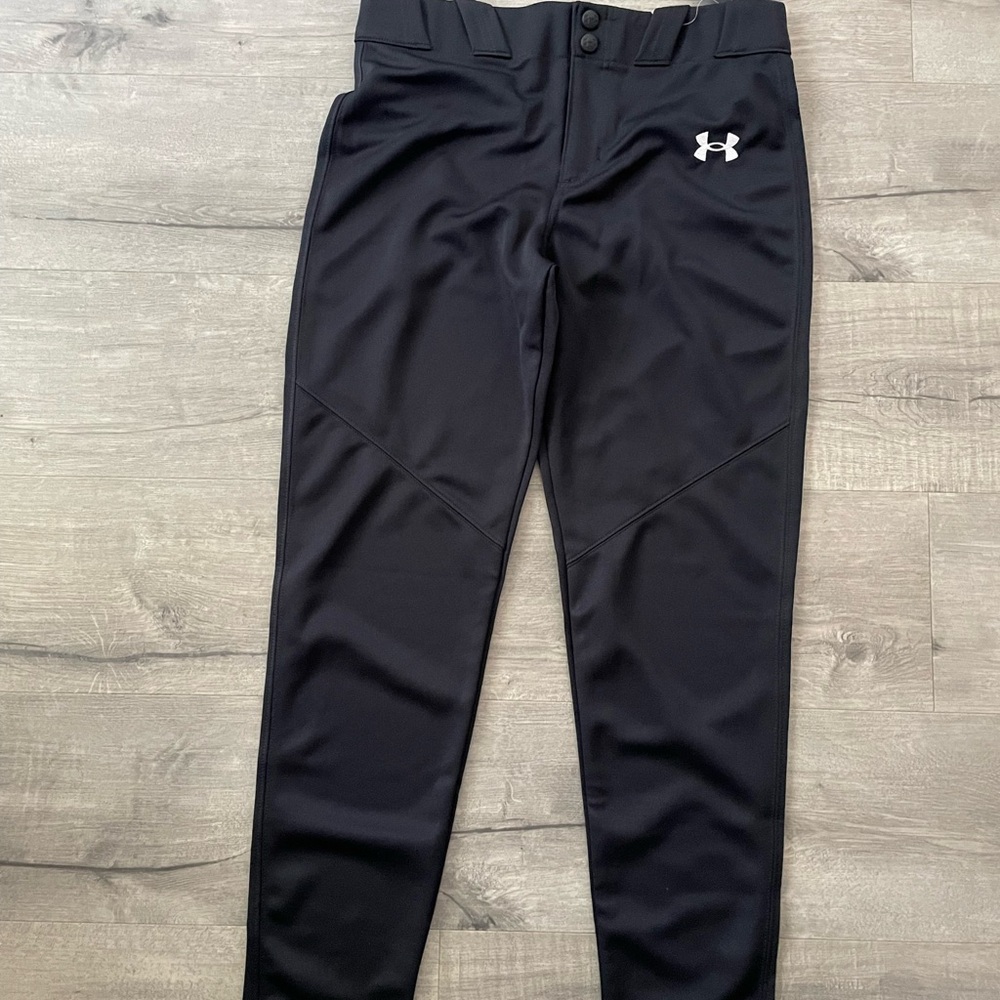 Under Armour Boys Black Performance Baseball Pants